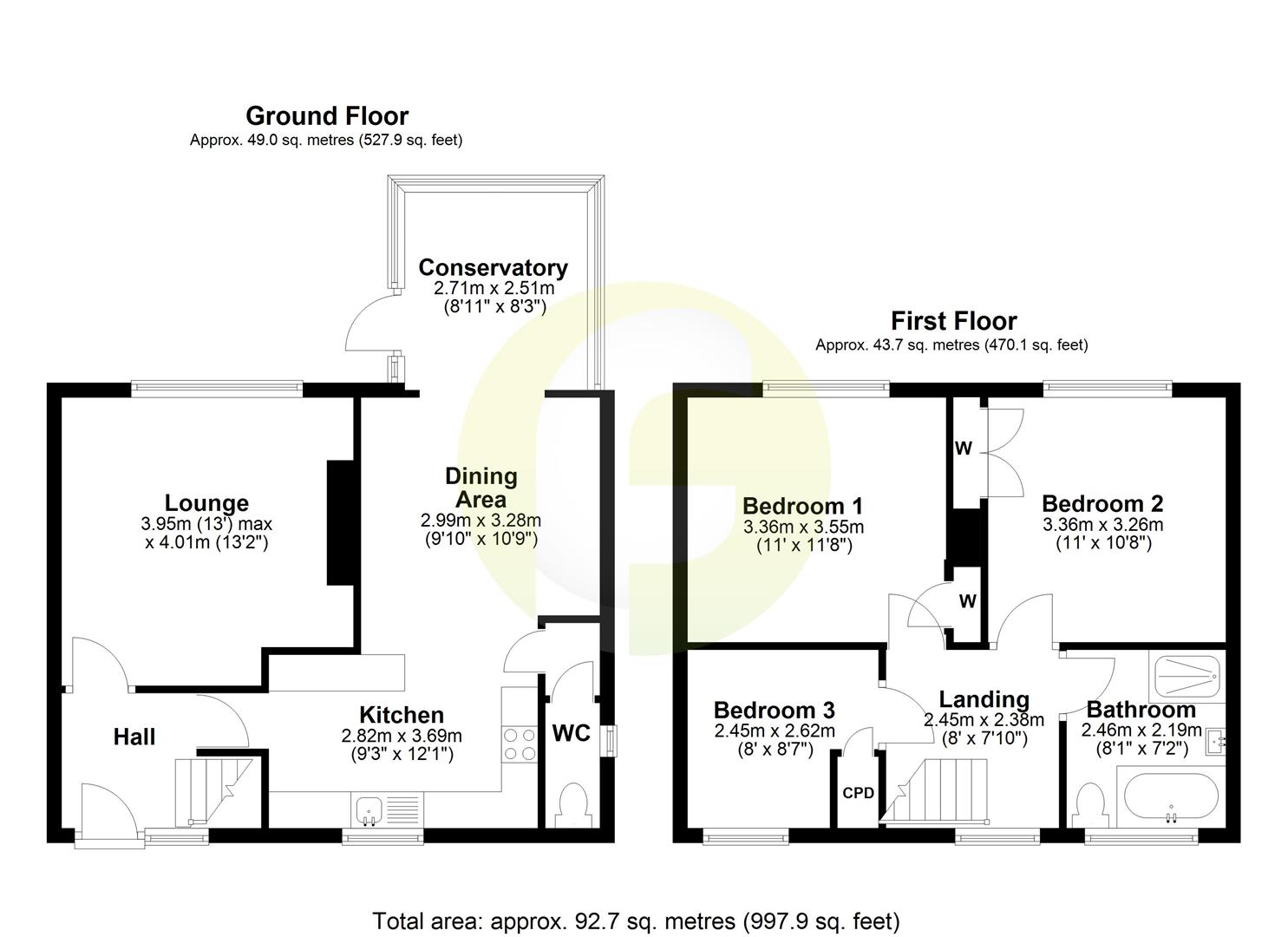 Floorplan.Devon Road, North Shields